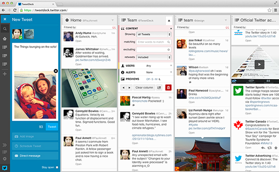 Tweetdeck als Twitter-Client