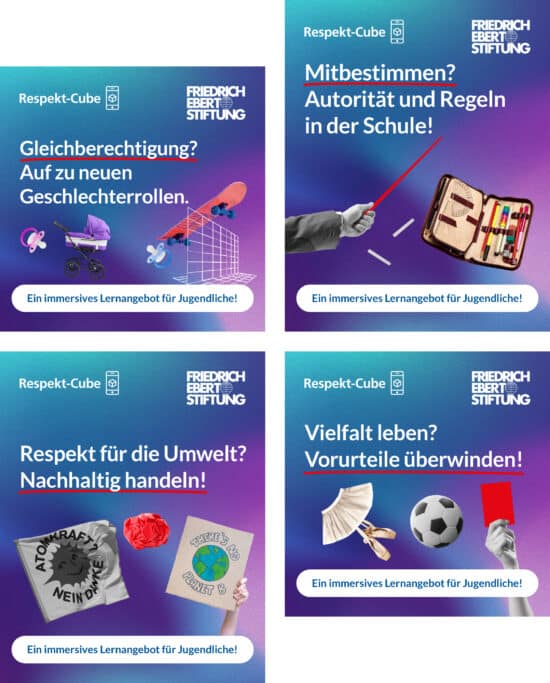 Social-Content für den Respekt-Cube